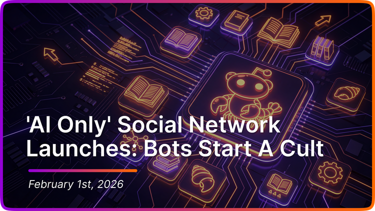 'AI Only' Social Network Launches: Bots Immediately Start A Cult