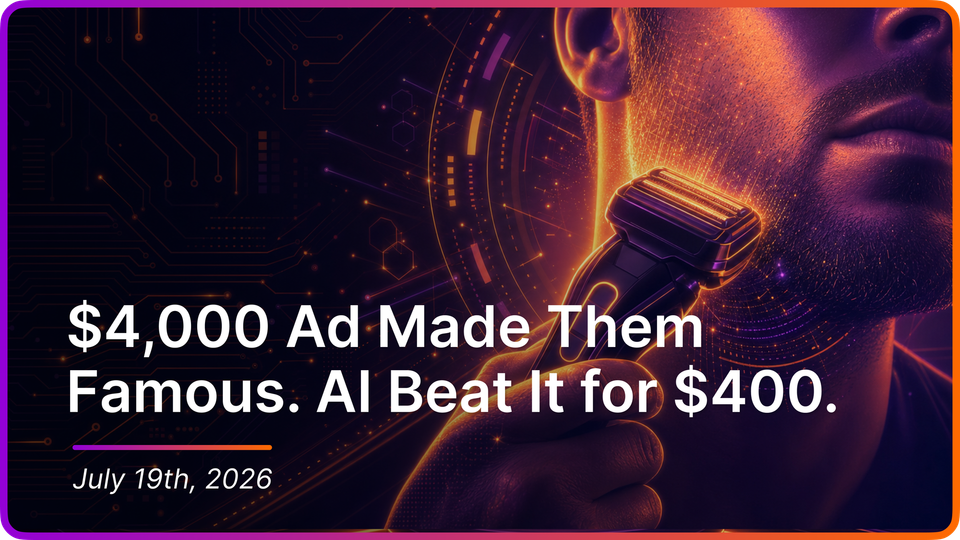 $4,000 Ad Made Them Famous. AI Beat It for $400.