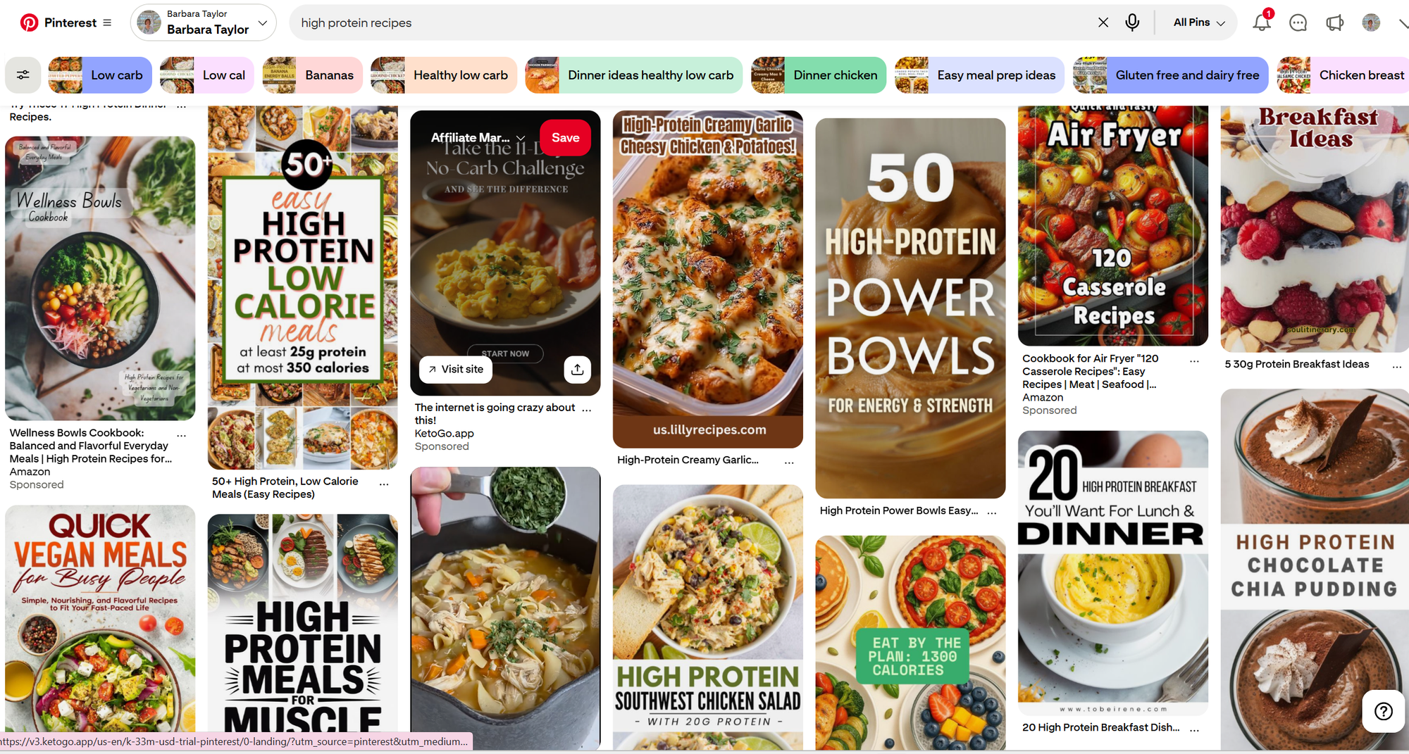 Pinterest, Pinterest Marketing, Health and Wellness, High Protein, Affiliate Marketing, 