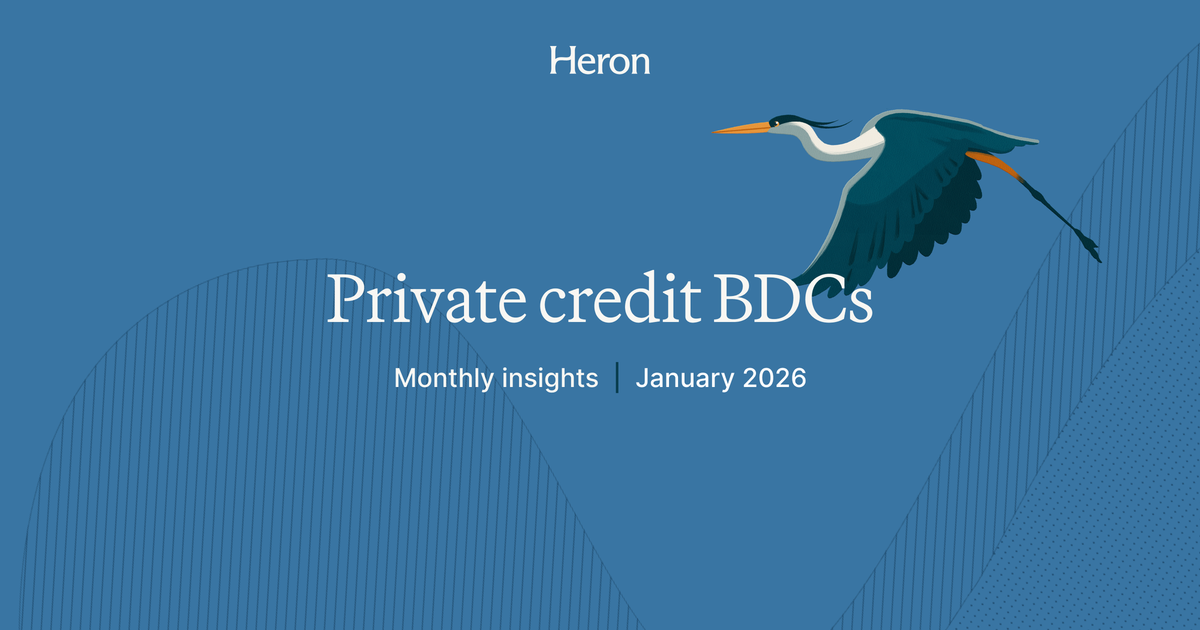 Monthly insights: What you need to know about private credit BDCs (January 2026)