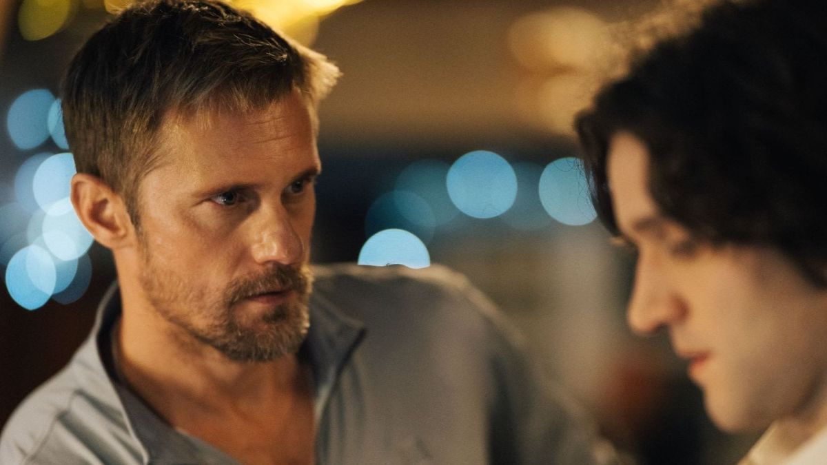 Alexander Skarsgard’s Gay BDSM Scenes in Pillion Are Here