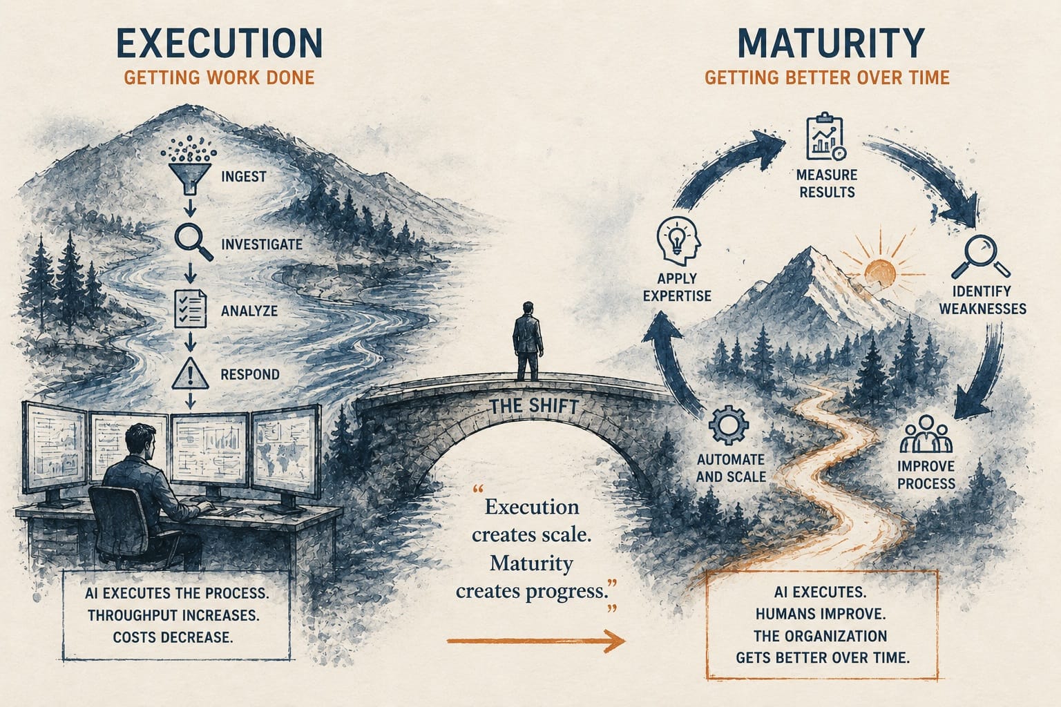 AI Can Scale Execution. It Cannot Scale Maturity. article illustration