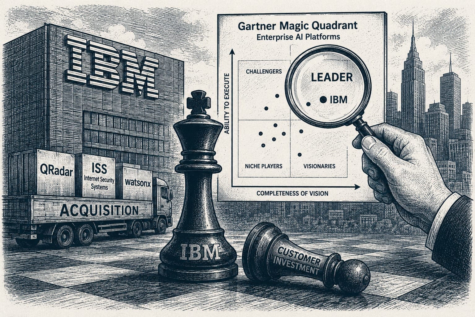 Gartner’s Flaws Exposed by IBM’s Collapse, Again article illustration