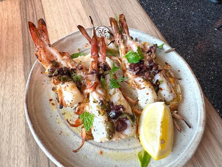 I'm all about the shrimp at the new Yiayia's.