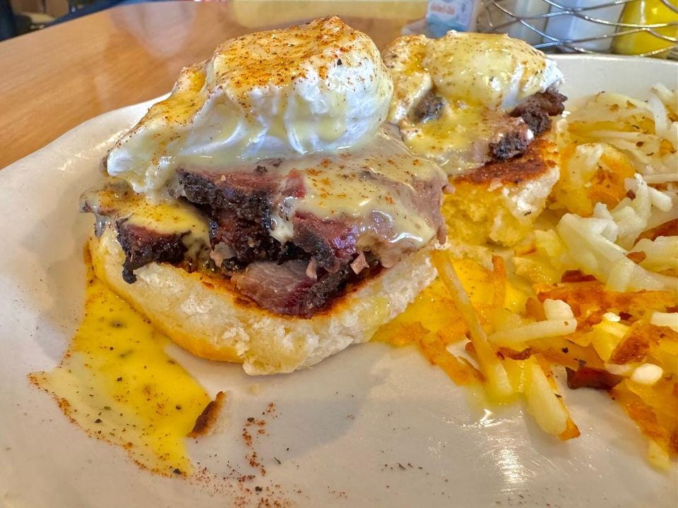 Weekend tip: Brisket Benedicts at Dot Coffee Shop
