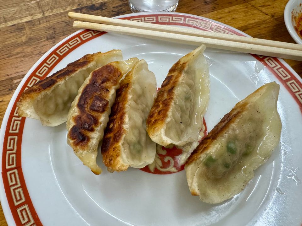 The man who ate 5 plates of dumplings