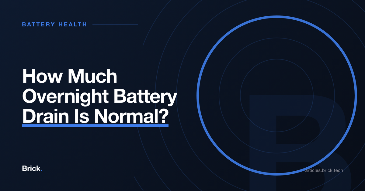 How Much Overnight Battery Drain Is Normal?
