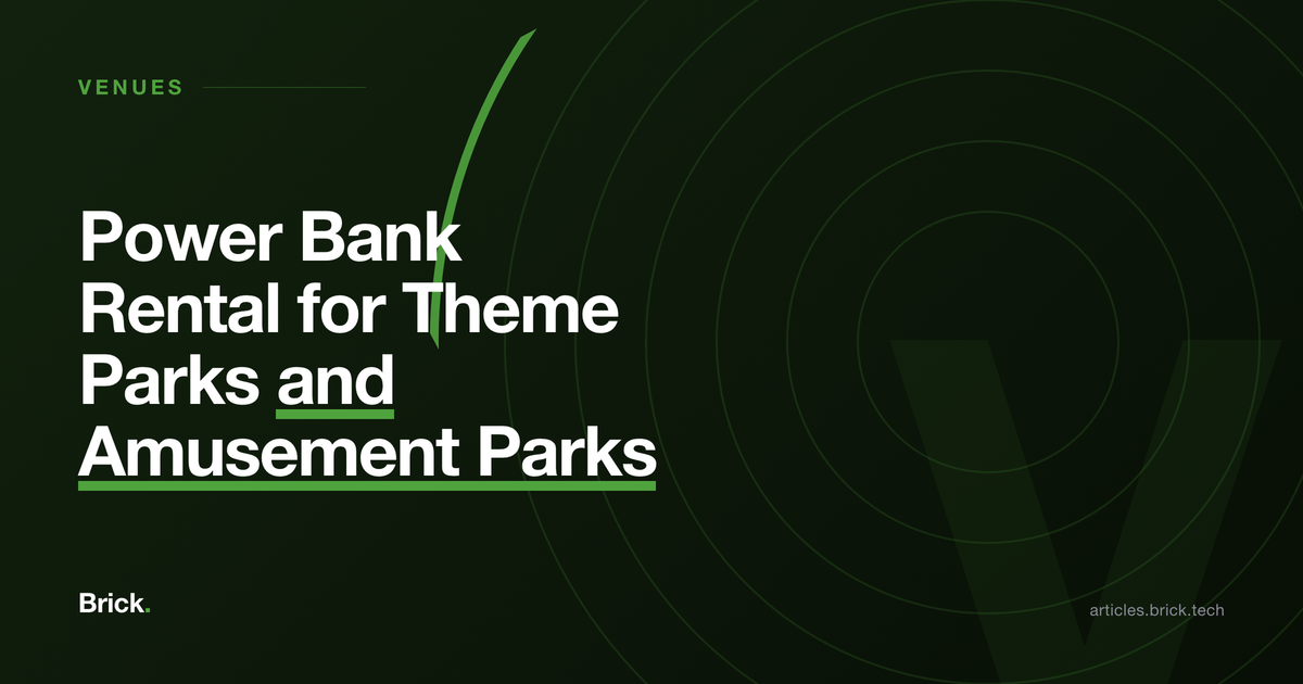 Power Bank Rental for Theme Parks and Amusement Parks