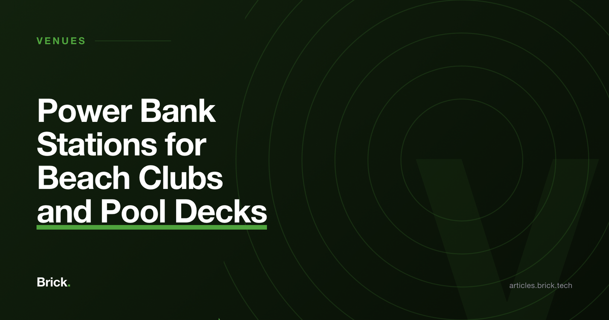 Power Bank Stations for Beach Clubs and Pool Decks