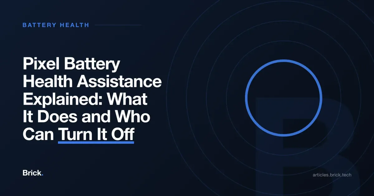 Pixel Battery Health Assistance Explained: What It Does and Who Can Turn It Off