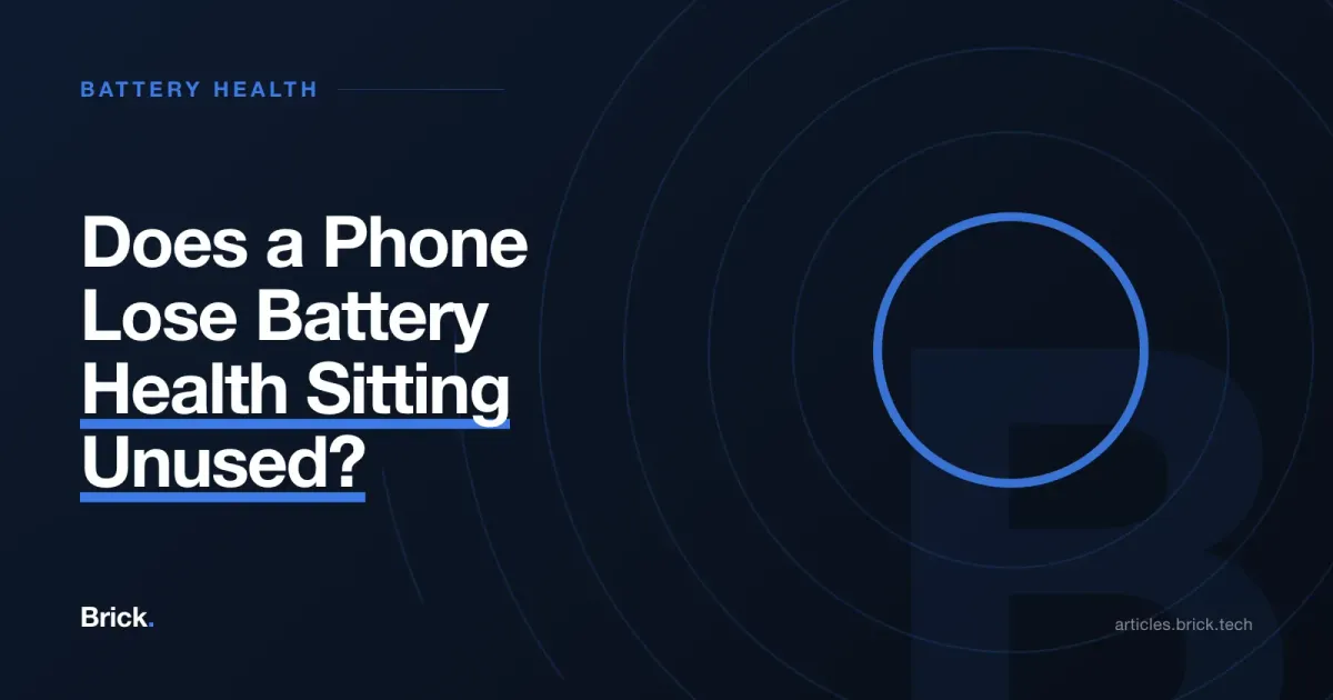 Does a Phone Lose Battery Health Sitting Unused?