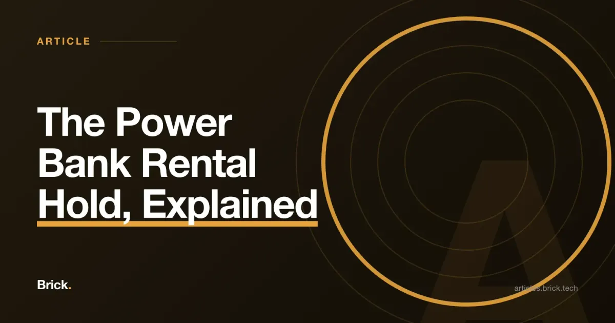 Pending charge after renting a power bank: the reservation hold explained