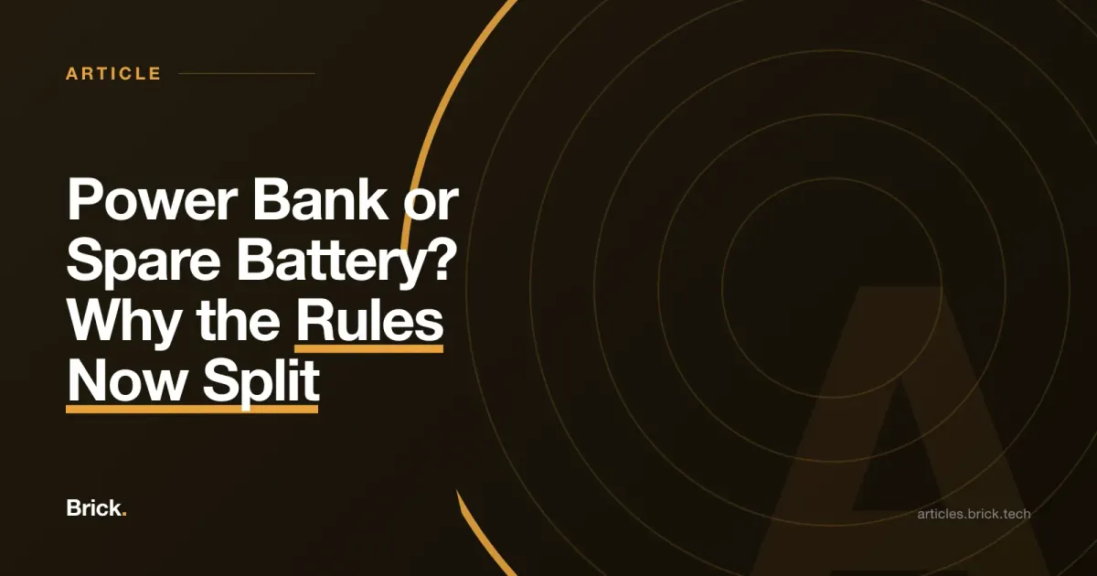 Power Bank or Spare Battery? Why the Rules Now Split