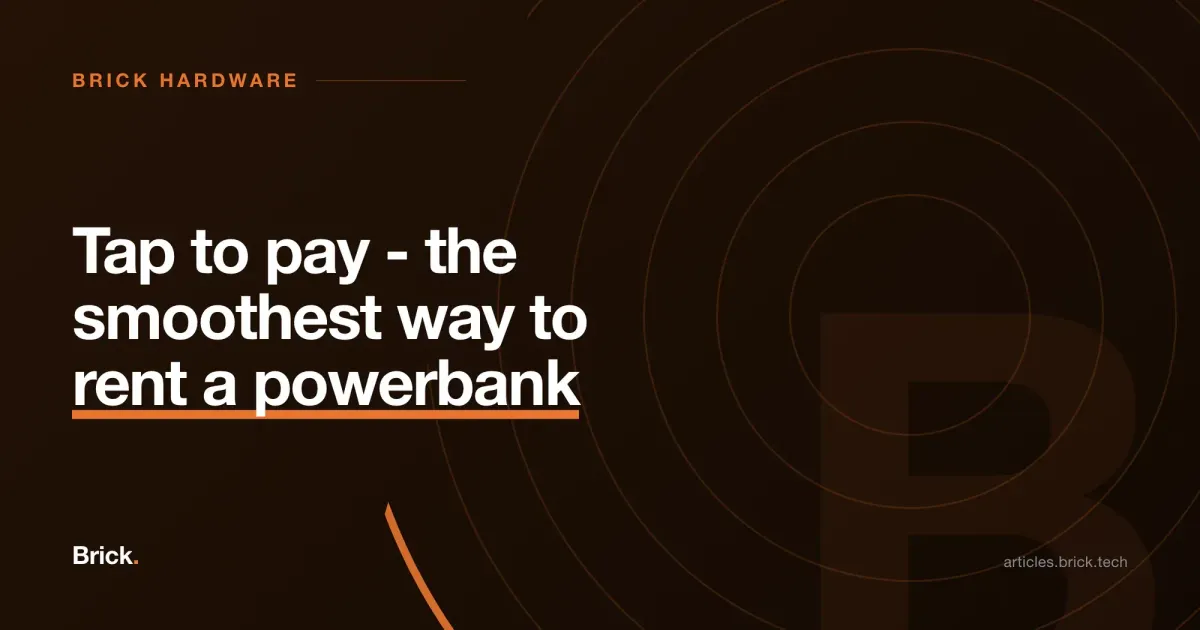 Tap to pay - the smoothest way to rent a powerbank