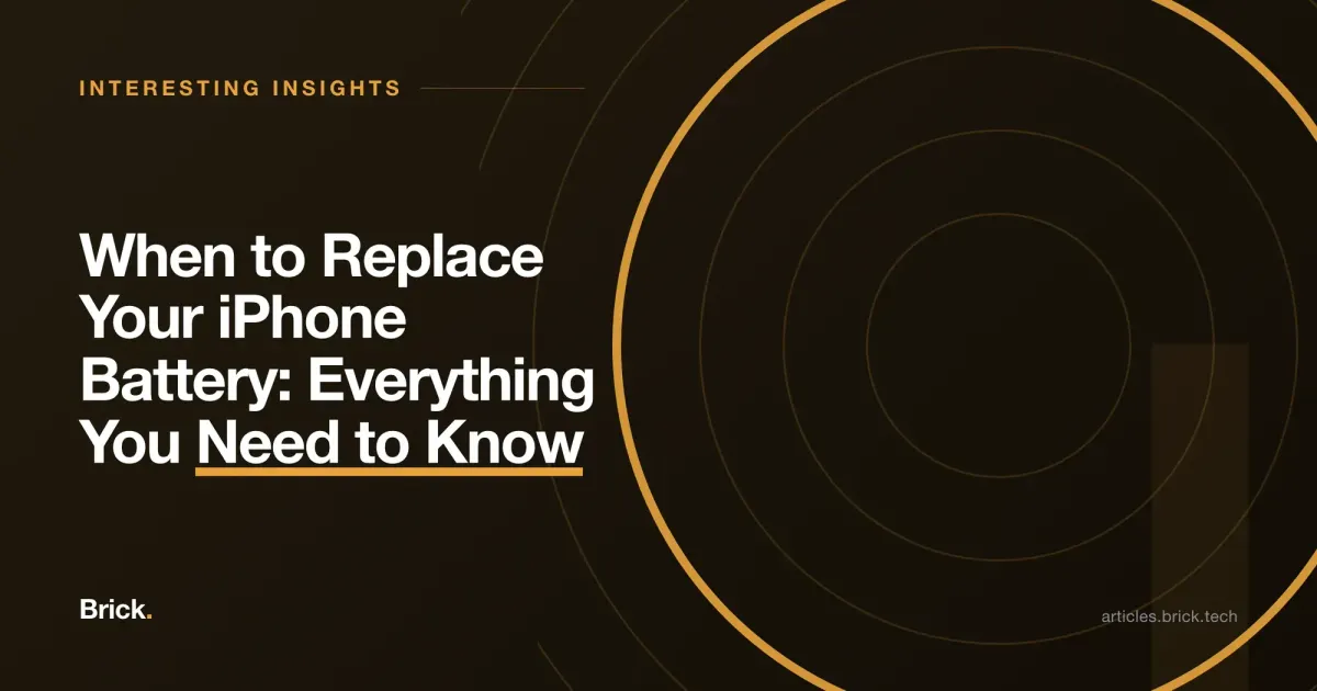 When to Replace Your iPhone Battery: Everything You Need to Know