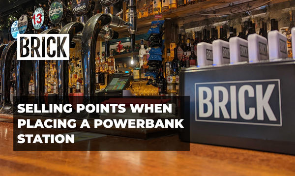 A bar with beer taps and a 6 slot Brick station