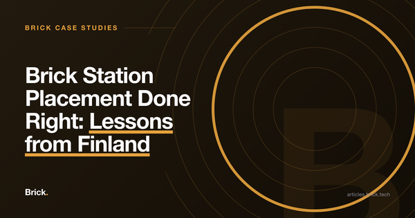Brick Station Placement Done Right: Lessons from Finland