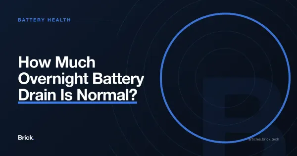 How Much Overnight Battery Drain Is Normal?