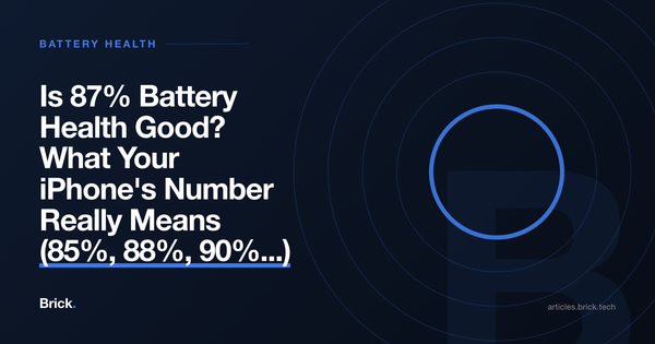 Is 87% Battery Health Good? What Your iPhone's Number Really Means (85%, 88%, 90%...)