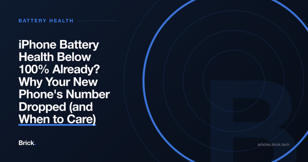 iPhone Battery Health Below 100% Already? Why Your New Phone's Number Dropped (and When to Care)