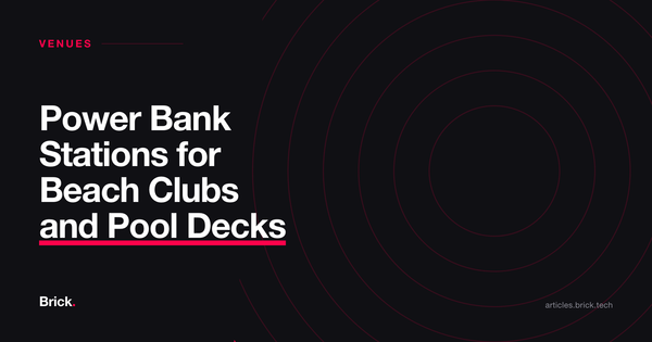 Power Bank Stations for Beach Clubs and Pool Decks