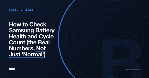 How to Check Samsung Battery Health and Cycle Count (the Real Numbers, Not Just 'Normal')