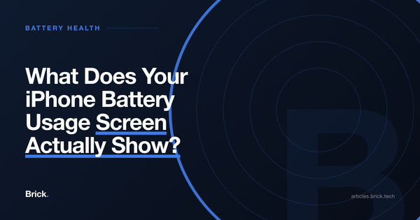 What Does Your iPhone Battery Usage Screen Actually Show?