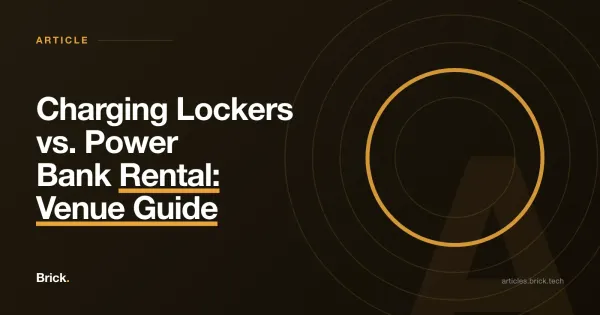 Charging Lockers vs. Power Bank Rental: Venue Guide