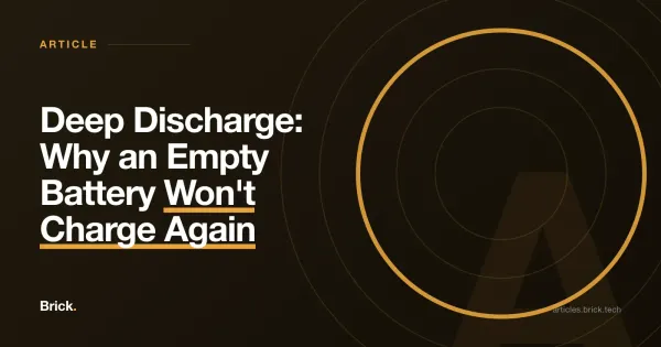 Deep Discharge: Why an Empty Battery Won't Charge Again