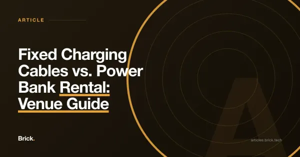 Fixed Charging Cables vs. Power Bank Rental: Venue Guide
