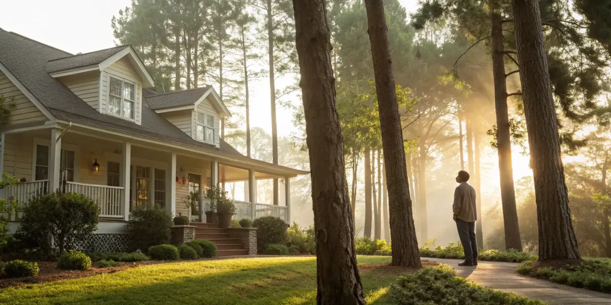 A person outside their home after finding a trusted surplus lines insurance broker.