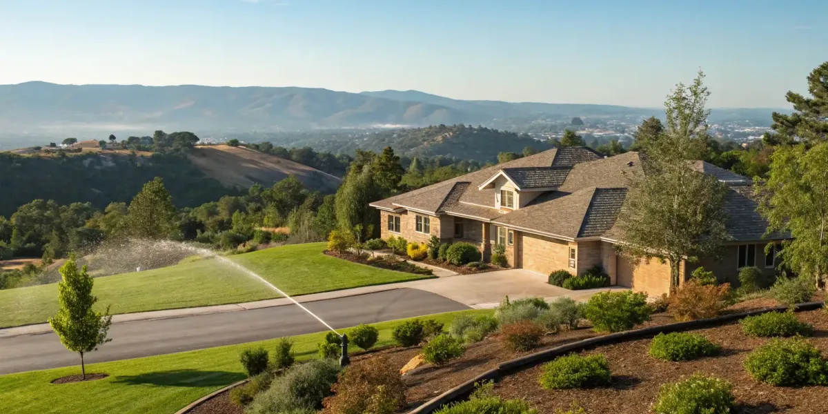 A single-family home showing what is covered by a dwelling fire DP-3 policy.