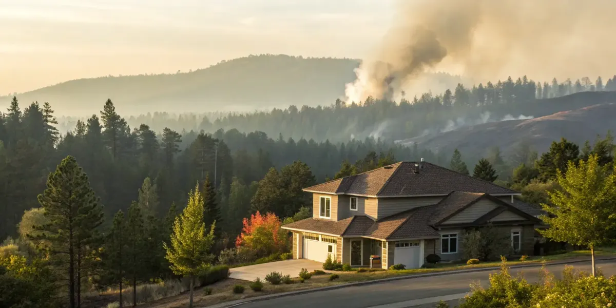 Find an agent specializing in wildfire areas for a home near a forest with wildfire smoke.