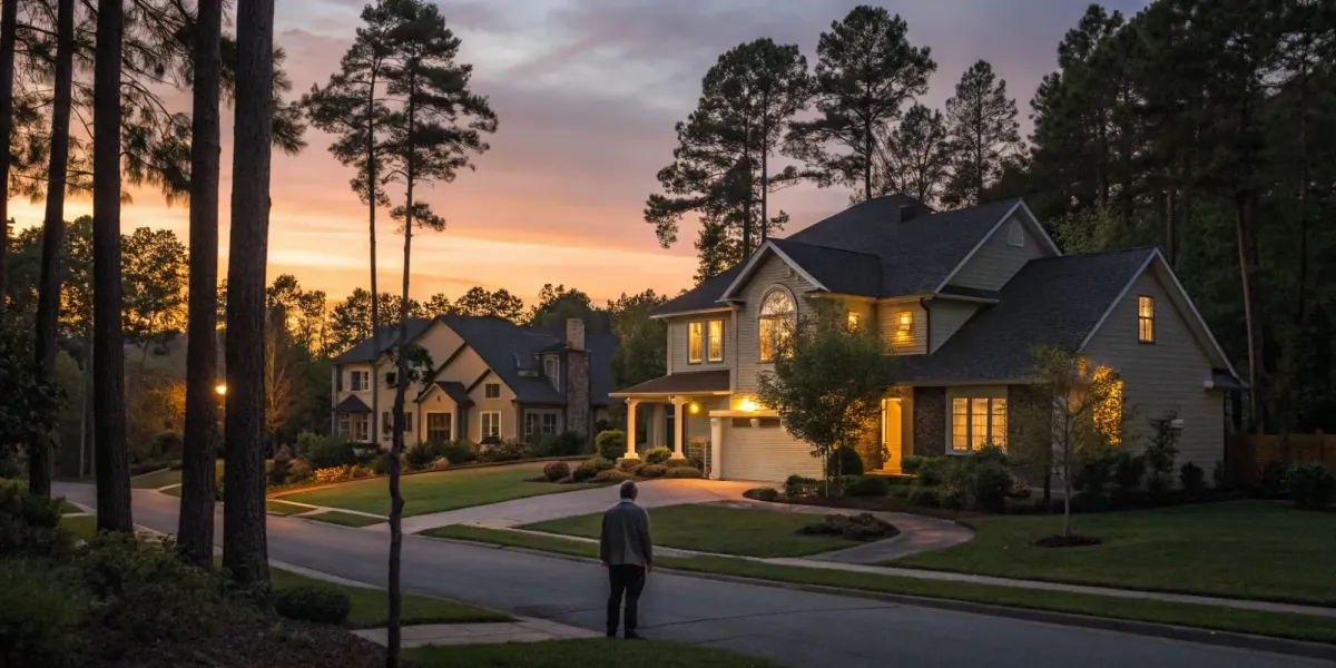 A suburban home needing high-risk property insurance from an independent agent.