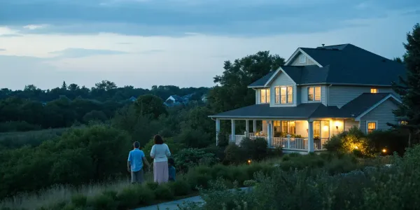 A modern home needing affordable homeowners insurance in a high-risk area.