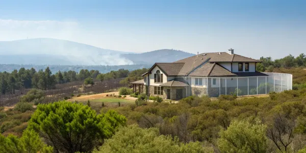 Finding a private insurer for a home in a high-risk area affected by wildfire.