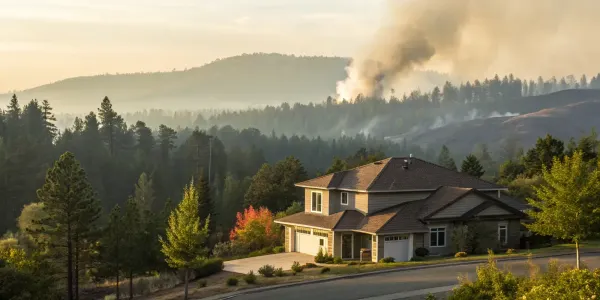 Find an agent specializing in wildfire areas for a home near a forest with wildfire smoke.