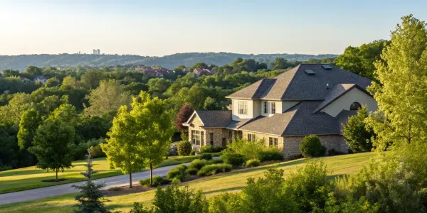 A home in a high-risk area covered by one of the best home insurance carriers.