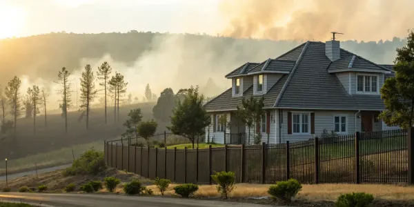 A hardened home with fire-resistant upgrades that earn insurance discounts.
