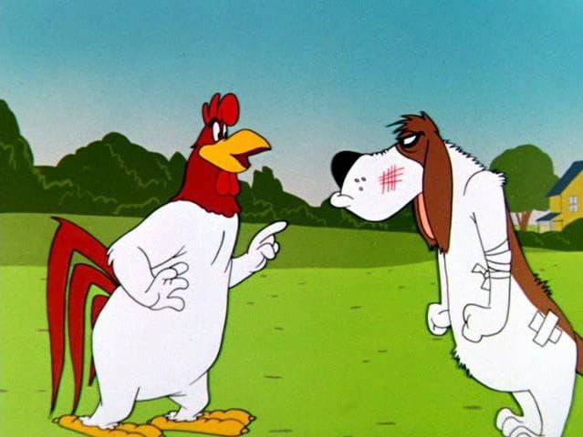 Foghorn Leghorn & Co. Chew the Fat Over Globo-Murder Inc.