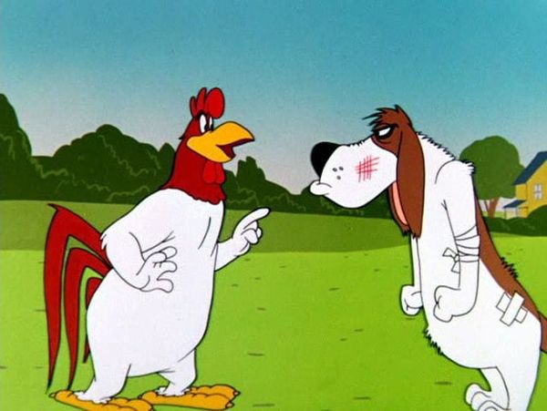 Foghorn Leghorn & Co. Chew the Fat Over Globo-Murder Inc.