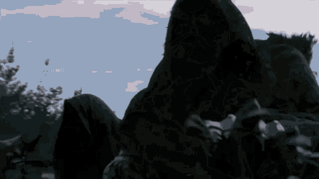 gif from lord of the rings: arwen riding with frodo, escaping the bad guys