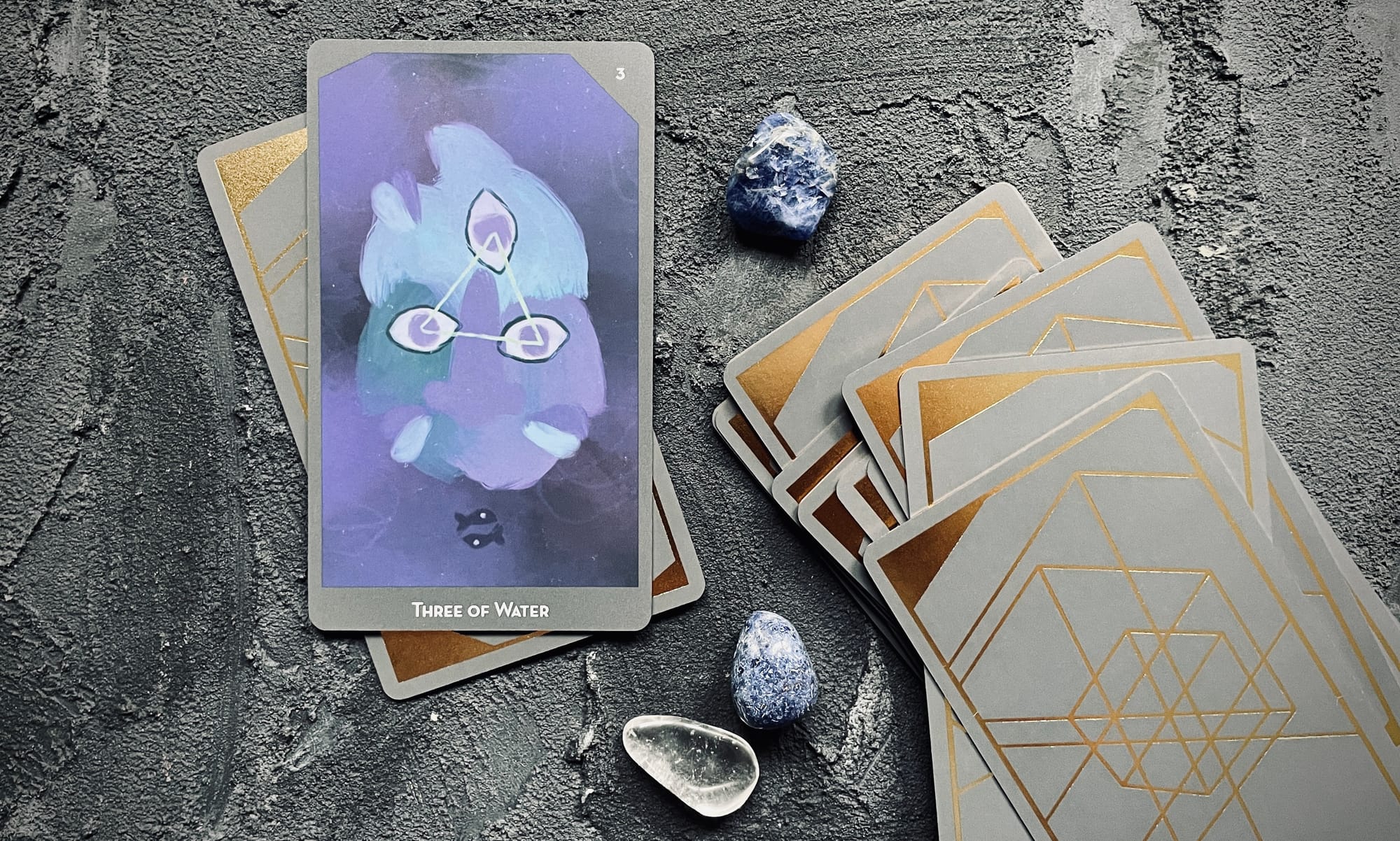 three of water from the lineages of change tarot