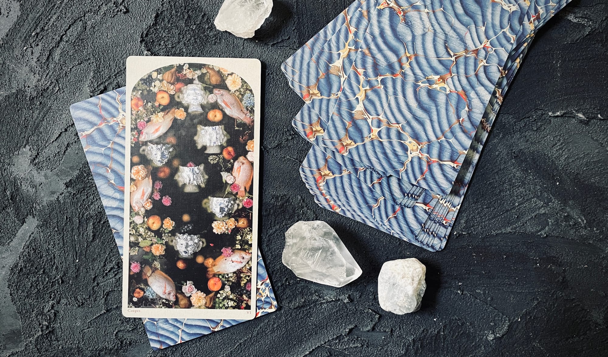 six of cups from the tarot of the drowning world