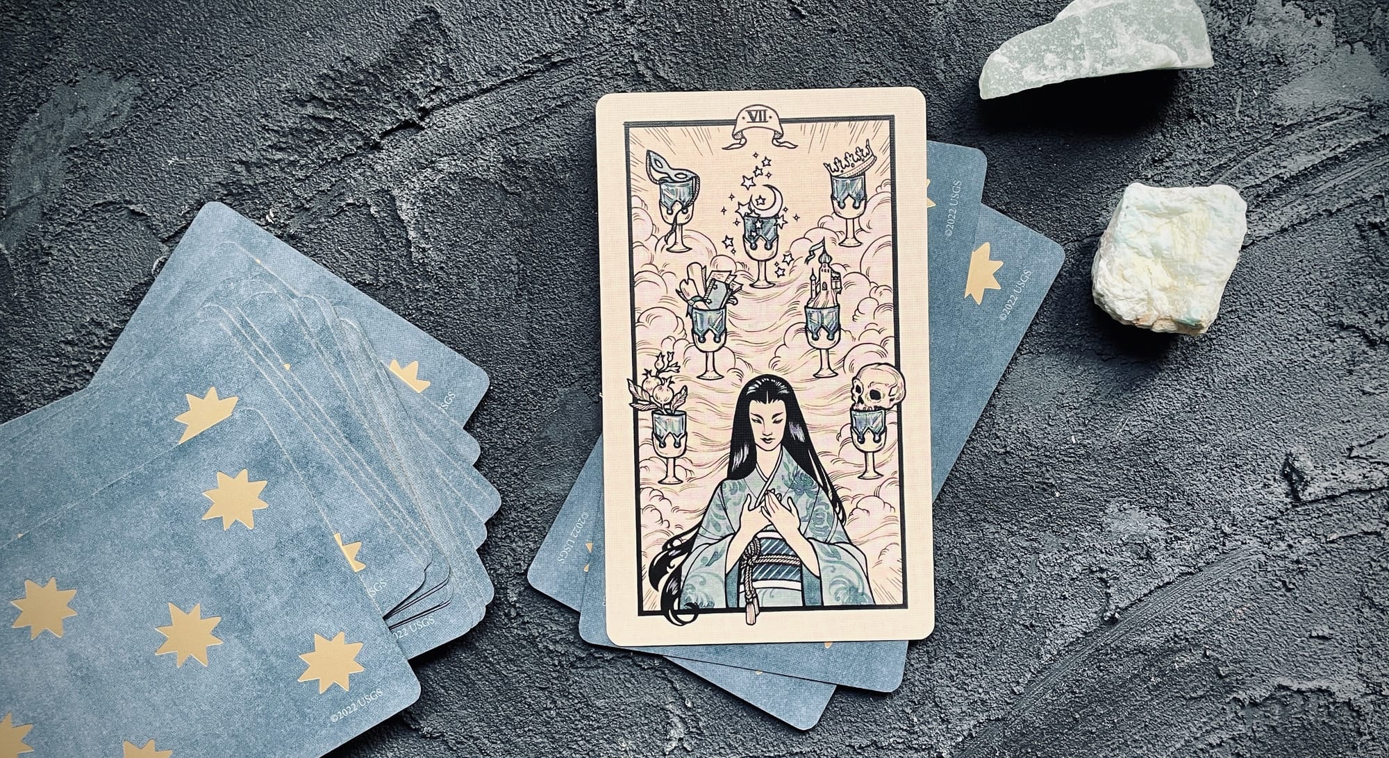 seven of cups from the fyodor pavlov tarot