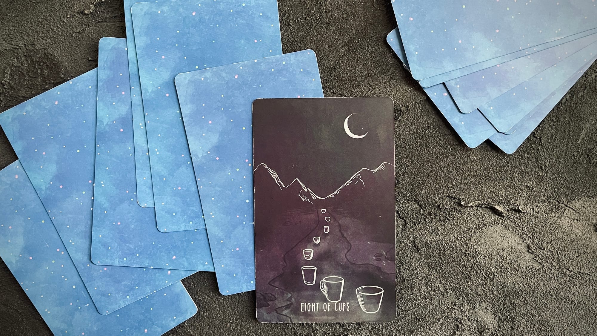 eight of cups from the spacious tarot