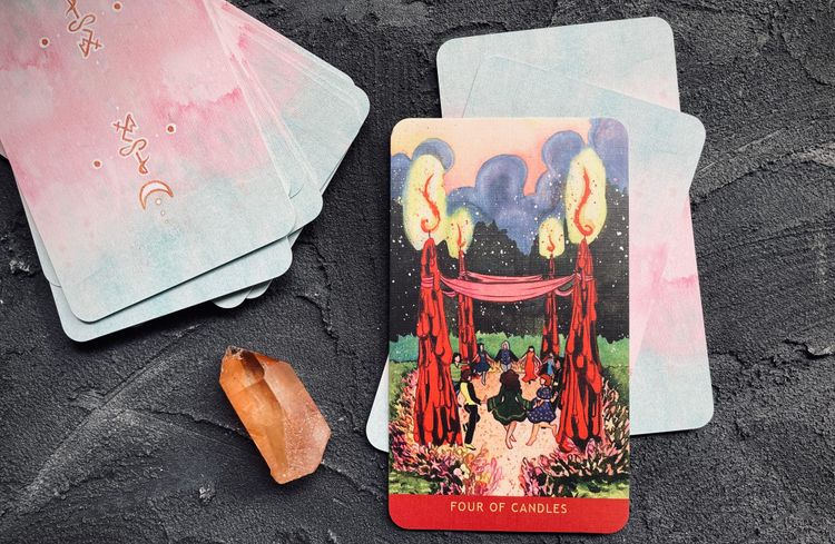 four of wands // the element of fire