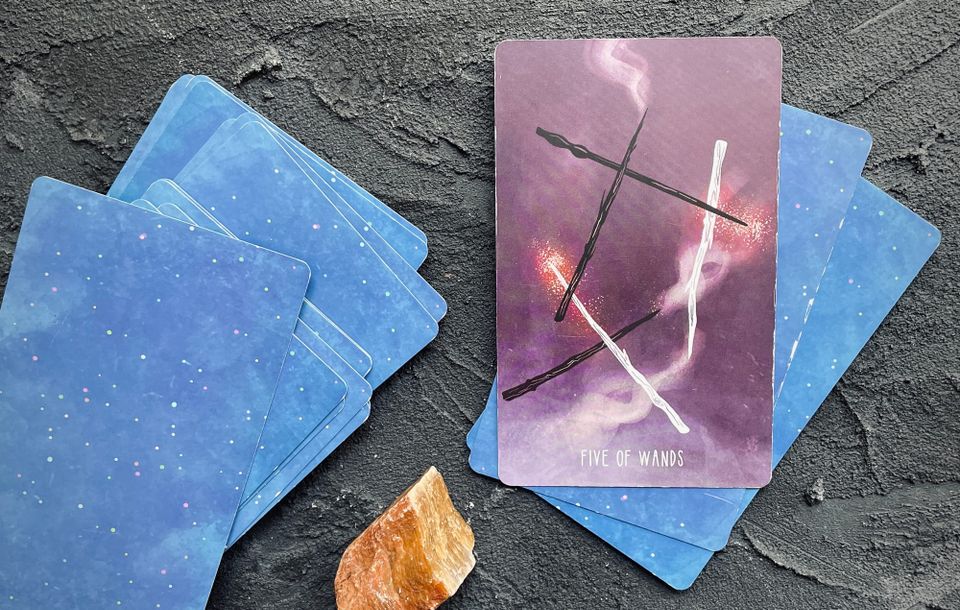 five of wands // a friction that forges