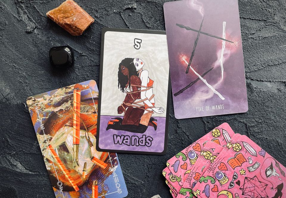 five of wands // creative prompts