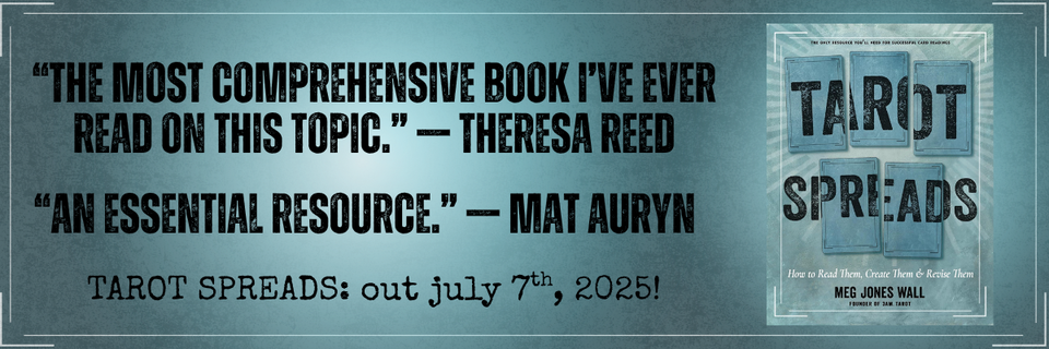 "the most comprehensive book i've ever read on this topic." — theresa reed. "an essential resource." — mat auryn. TAROT SPREADS out july 7th 2025!